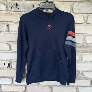 New Southern Tide skip stripe sweatshirt with hood.